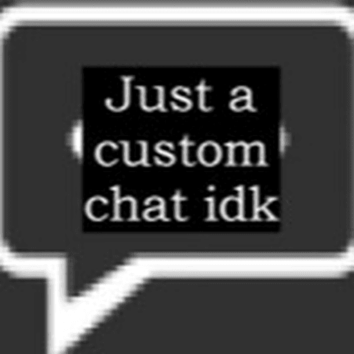 Custom chat Roblox game thumbnail