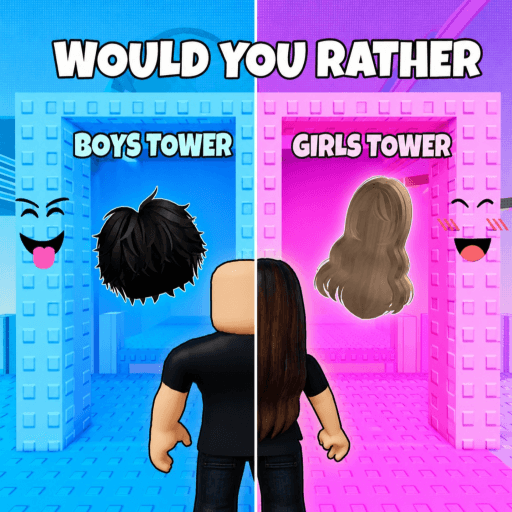 Would You Rather: Boys & Girls Outfit Tower! Roblox game thumbnail
