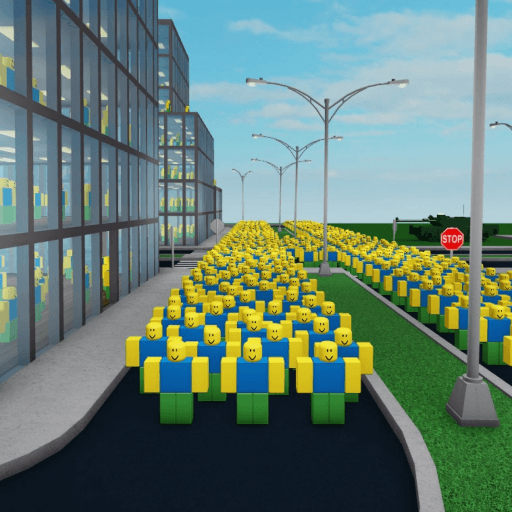 ☢️Noob Protest but you can NUKE them Roblox gameplay screenshot