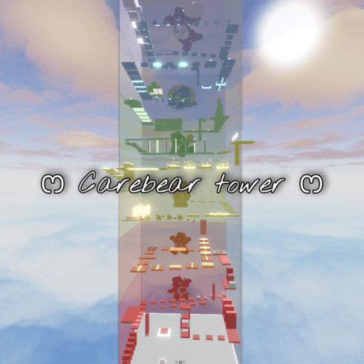 Rainbow carebear Tower Roblox gameplay screenshot
