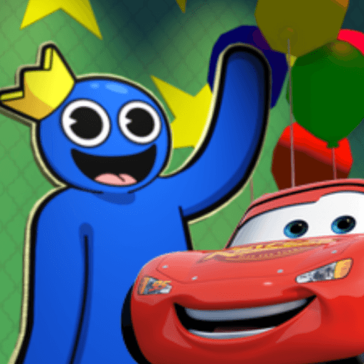 Lightning McQueen survival Rainbow Friends 3 Roblox game thumbnail