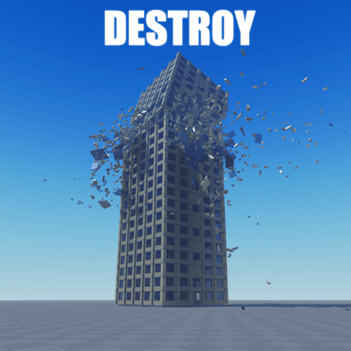 Destroy The Building Roblox gameplay screenshot