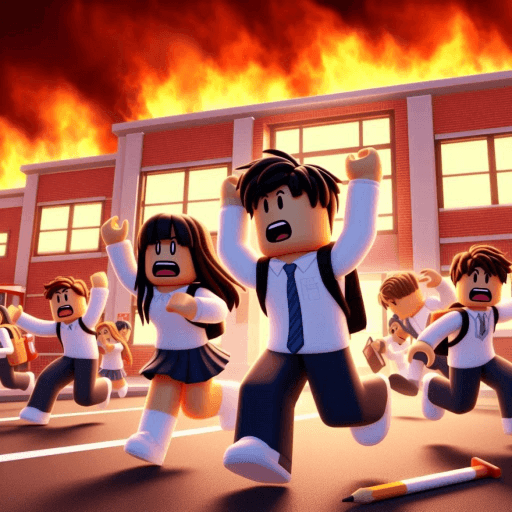 School Fire Alarm Roblox gameplay screenshot