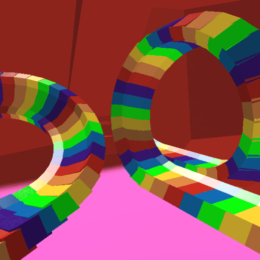 Ride Down A Rainbow Slide! Roblox game stats