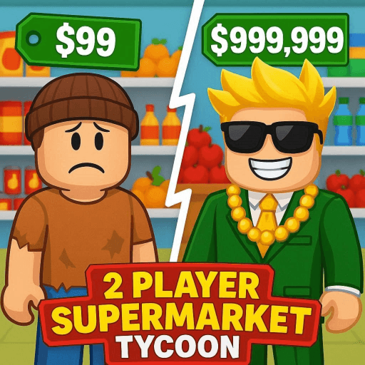 2 Player Supermarket Tycoon Roblox game stats