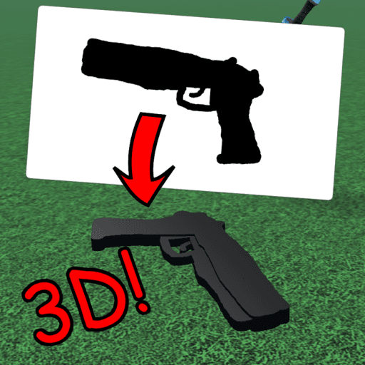 Draw Drawings and turn it 3D and play around Roblox game thumbnail