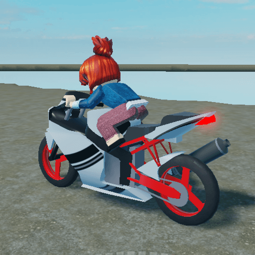 Motorcycle around nothing Roblox gameplay screenshot
