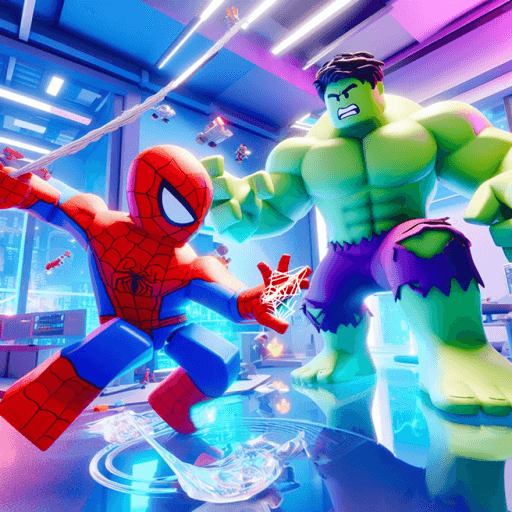 😈[COSTUMES] ZOMBIE SUPER HERO RUSH EVIL (SCARY) Roblox game thumbnail