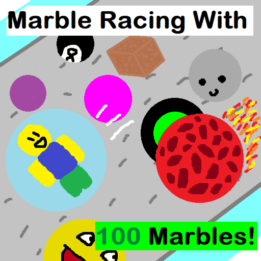 Marble Racing With 100 Marbles! Roblox game thumbnail