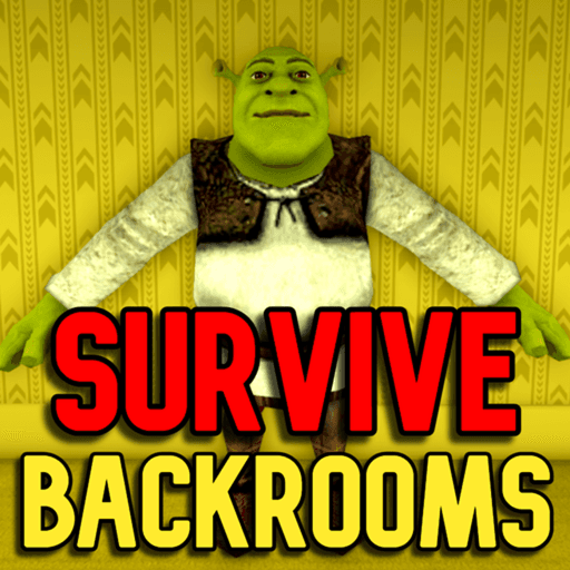 Survive Shrek in Backrooms Roblox gameplay screenshot