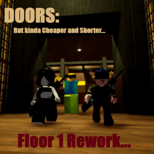 DOORS but kinda cheap and shorter Roblox game thumbnail