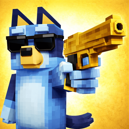 [ALIENS 👽] Block City Wars: Bluey ALPHA Roblox gameplay screenshot