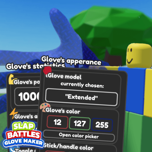 👏 slap battles: glove maker Roblox game stats