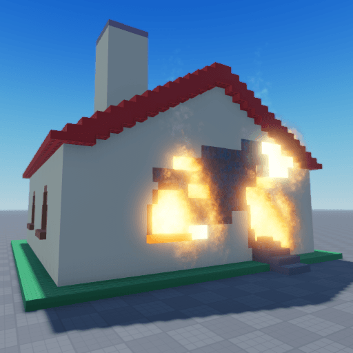 burn down your house Roblox gameplay screenshot