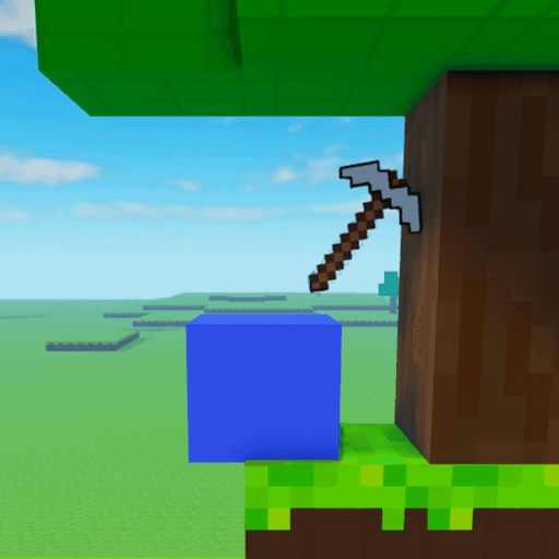 block and pickaxe Roblox gameplay screenshot