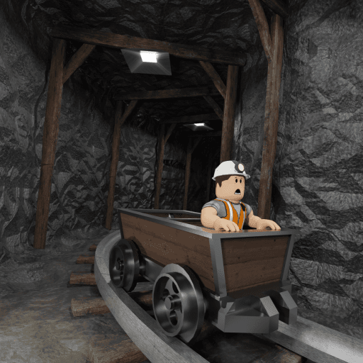 Cart Ride Mine Adventures  Roblox game thumbnail