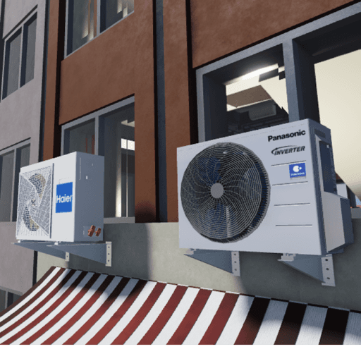 Air Conditioner At Small City(Update) Roblox game thumbnail