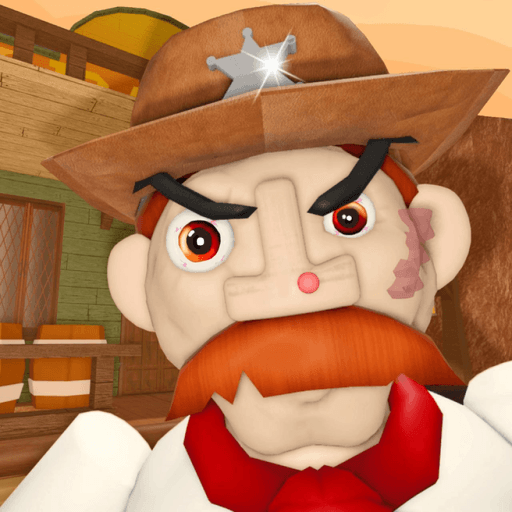 ESCAPE COWBOY ROBBY'S EVIL BANK RUN (Obby) Roblox game thumbnail