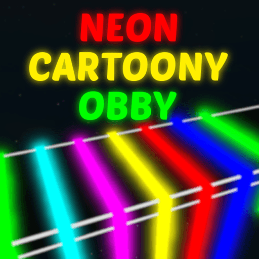 Neon Cartoony Obby [200 Levels] Roblox game thumbnail