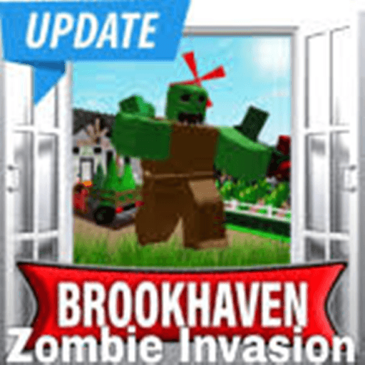Brookhaven zombie attack Roblox game thumbnail