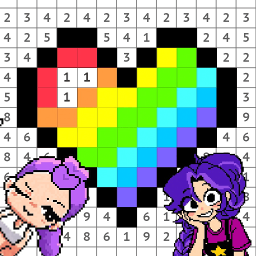 Color by Number ❤️ best pixel art Roblox gameplay screenshot