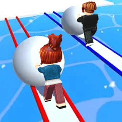 Snowball Race Roblox gameplay screenshot
