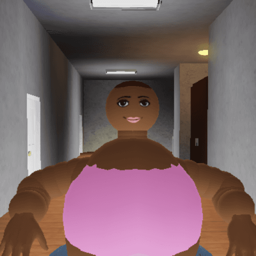Survive lovely peaches in Scary Mansion Roblox gameplay screenshot