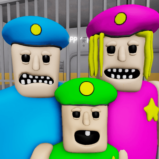 BUFF POLICE FAMILY PRISON RUN ESCAPE! (Obby) Roblox game thumbnail