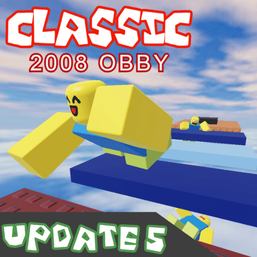 Classic 2008 Obby Roblox gameplay screenshot