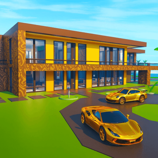 Gold Mansion Tycoon 🏝️ Roblox game thumbnail