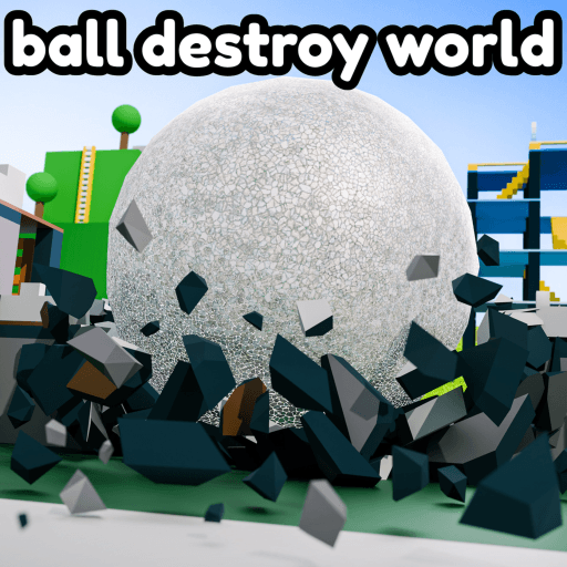 ball destroy world Roblox game thumbnail
