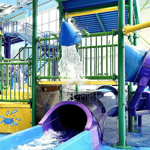 Outdoor Rainbow Water Park Playground Roblox gameplay screenshot