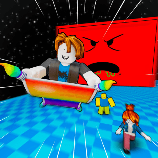 WALL with a FACE, Obby! Roblox game thumbnail