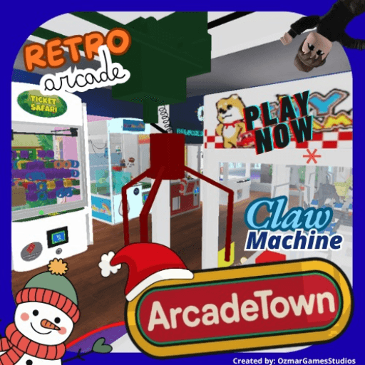 [🕹️] ARCADETOWN! Claw Machines "DONATION BOARD" Roblox gameplay screenshot
