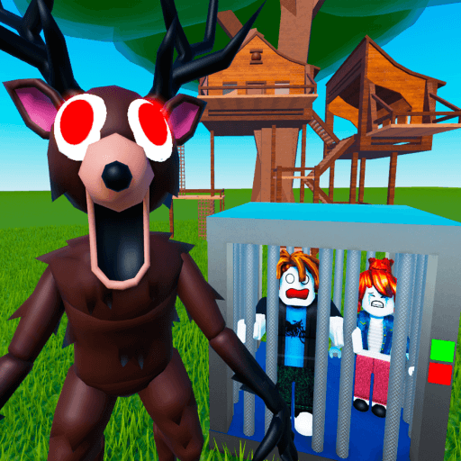 🔪Survive The Deer Monster the Killer Roblox game thumbnail