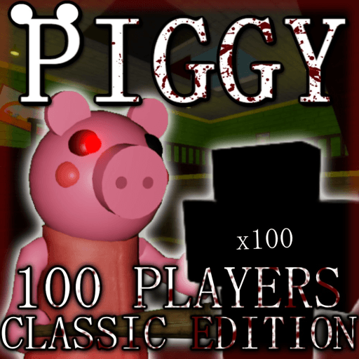 Piggy but It's 100 Players: Classic Edition Roblox game thumbnail