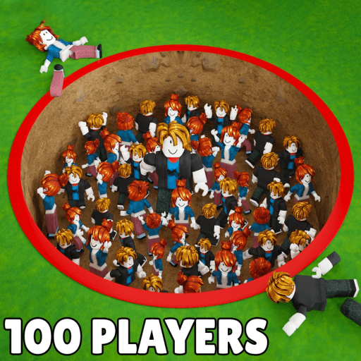100 Players Hole Survive Roblox game thumbnail
