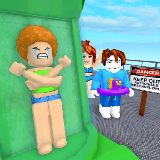 🌊Tallest Waterslide Line Simulator Roblox game thumbnail