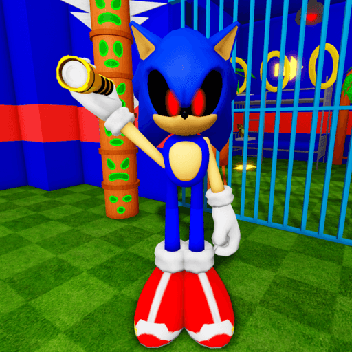SONIC EXE'S PRISON RUN OBBY Roblox game thumbnail