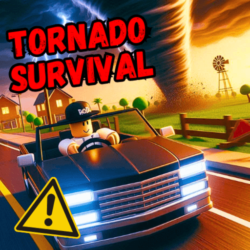 Tornado Survival! - CAR UPDATE 🌪️⚠️ v1.9 Roblox game thumbnail