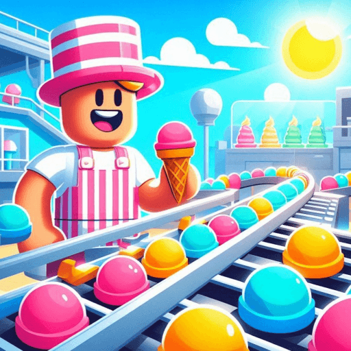 Icecream Factory Tycoon 🍦 Roblox game thumbnail