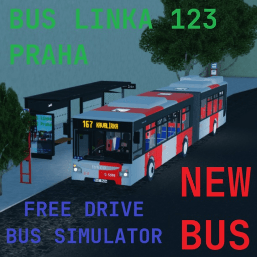 Bus linka 123 Praha simulator (FREE DRIVE) Roblox game thumbnail