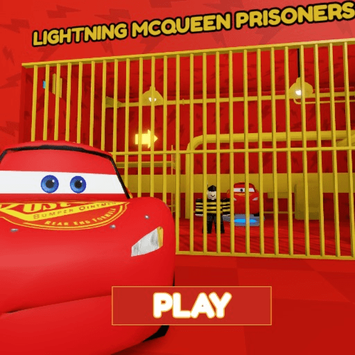 ⚡LIGHTNING MCQUEEN'S PRISON RUN! (Obby) Roblox game thumbnail