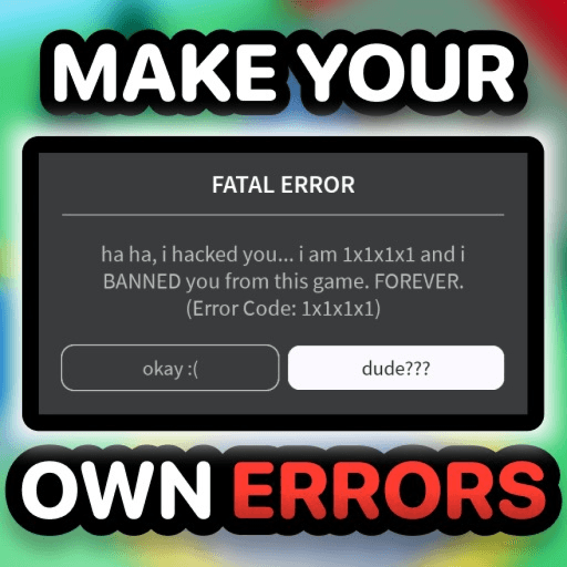 [BANS] Make an Error Roblox gameplay screenshot
