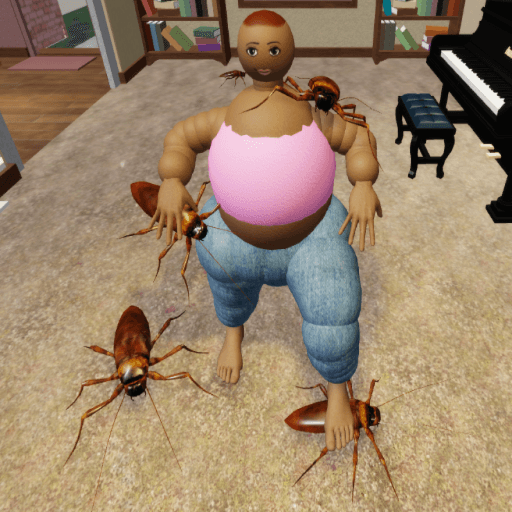 LOVELY PEACHES HOUSE CLEANING SURVIVAL  -OLD- Roblox game thumbnail