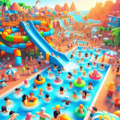 Riptide Waterpark! 🌊 Roblox game thumbnail