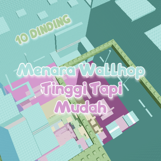 Tall But Easy Wallhop Tower Roblox game thumbnail