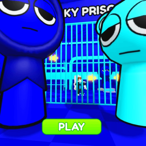 JEVIN VS SKY SPLANKI'S PRISON RUN! (Obby) Roblox game thumbnail