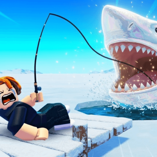 Ice Fisching Roblox gameplay screenshot