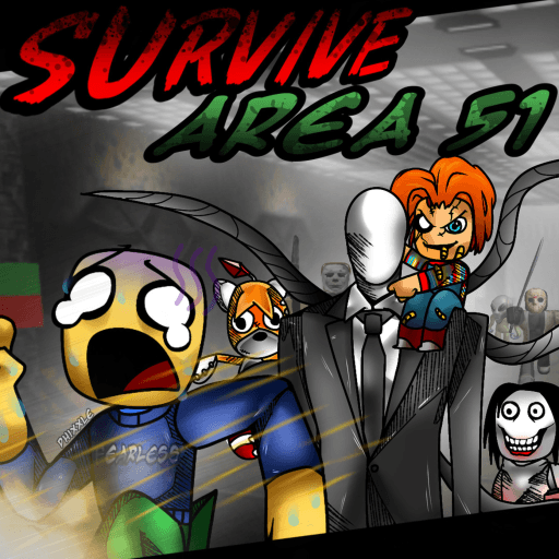 Survive and Kill the Killers in Area 51 !!! Roblox game thumbnail